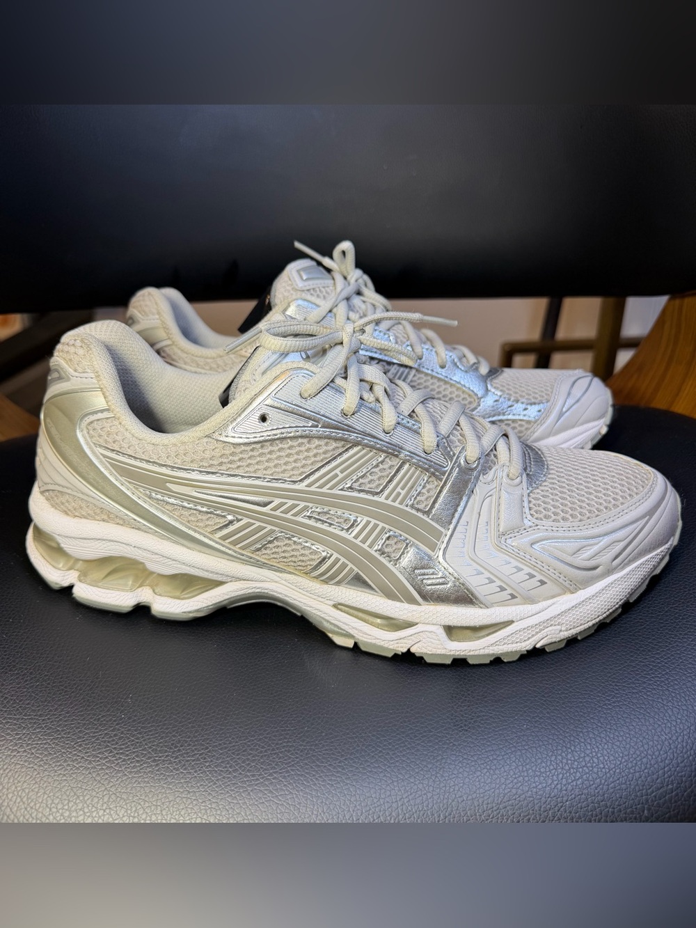 Size 12 - ASICS Gel Kayano 14 Birch Dark Pewter Great condition Fast shipping